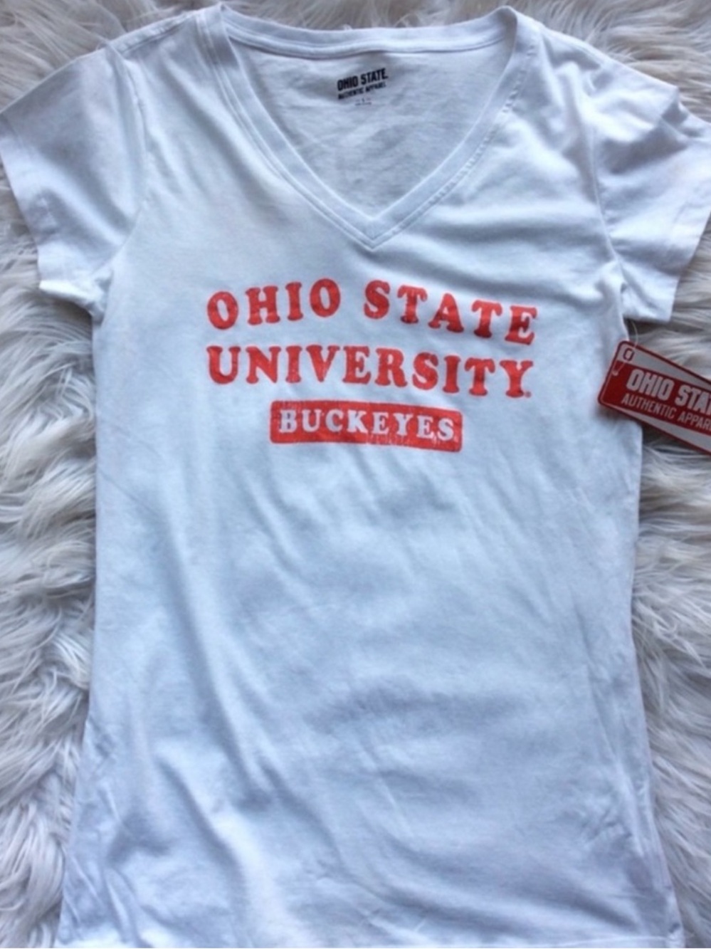 NWT OSU Buckeyes V-Neck Tee